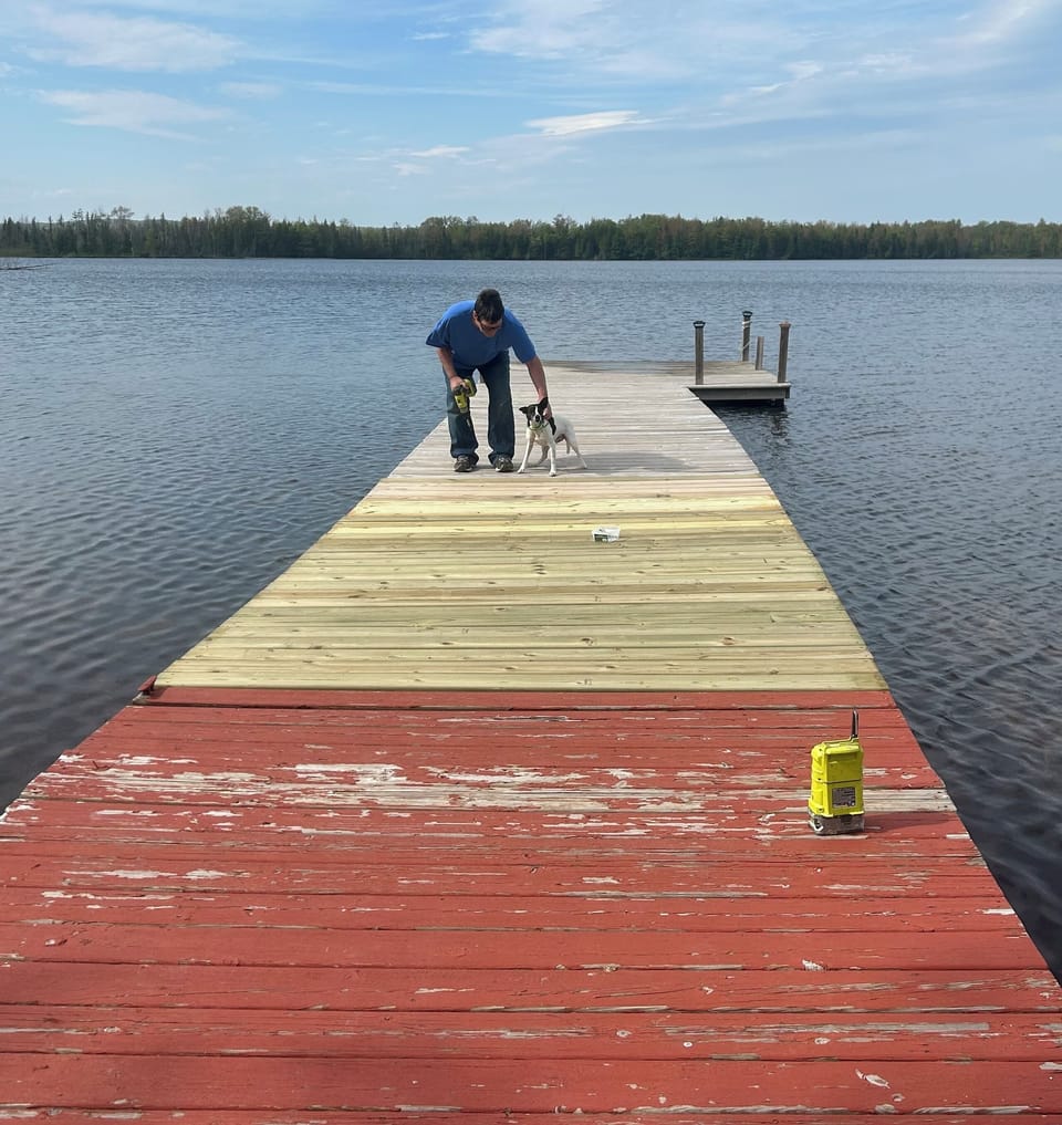 Replacement of 20 deck boards per year