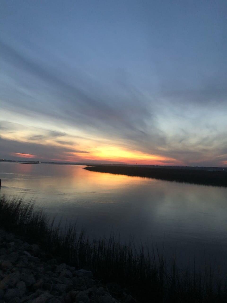 Inter-coastal waterway behind complex 