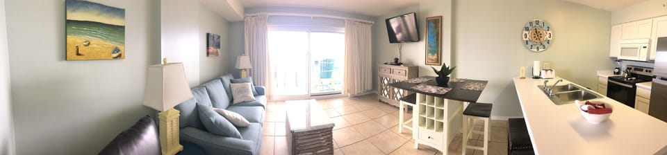 looking toward the balcony from the kitchenkitchen