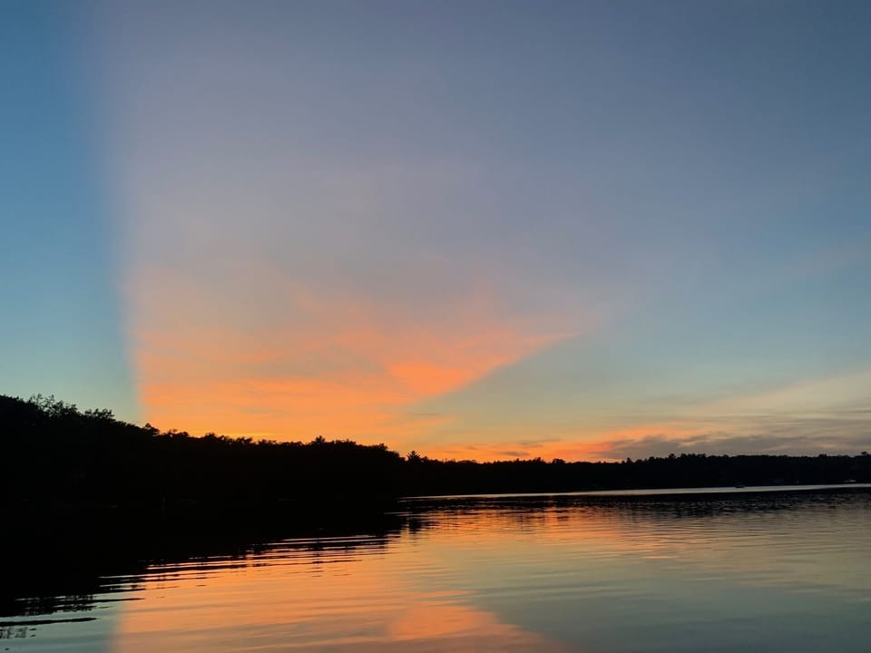 One of the many gorgeous Lake Cecilia sunsets!