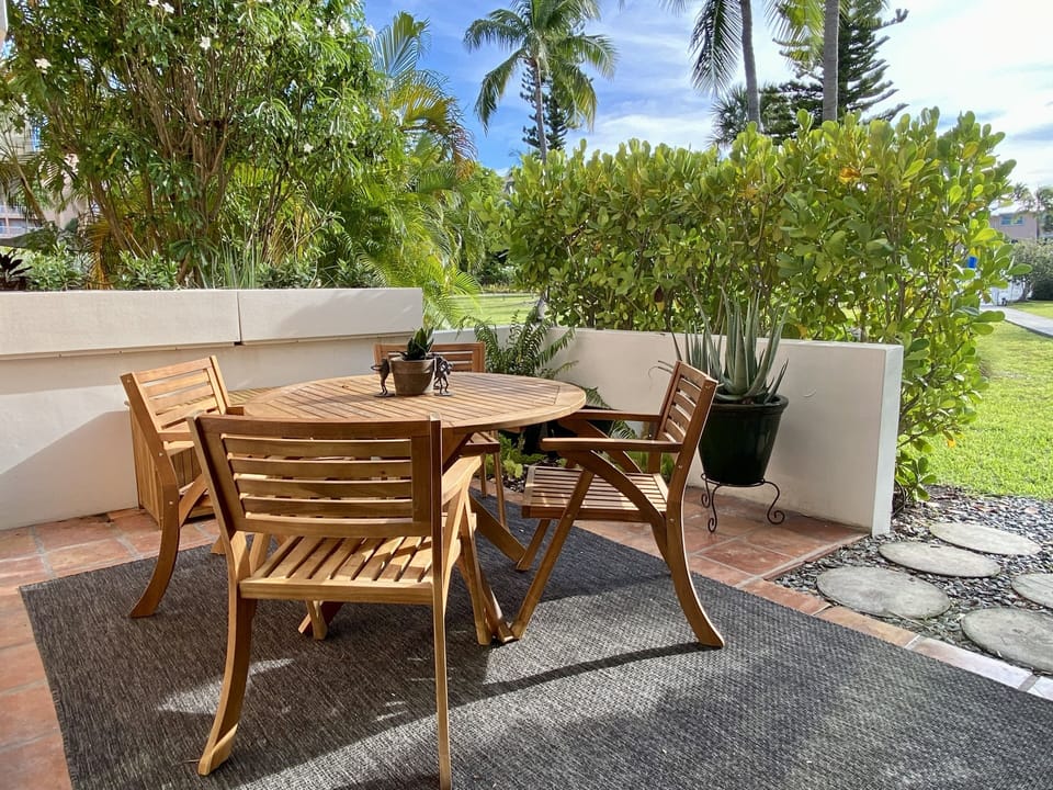 Private outdoor patio