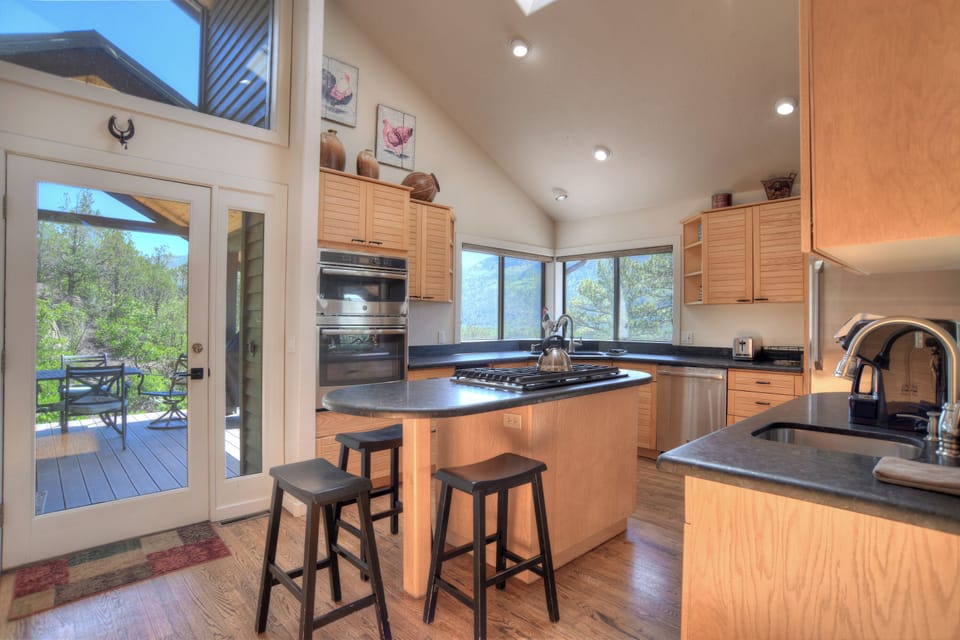 Fully stocked kitchen