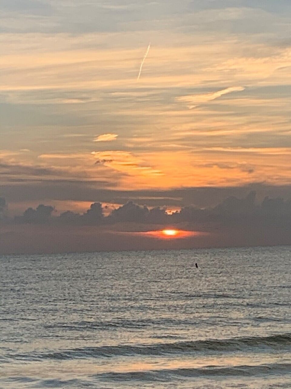 a beautiful sunset of the gulf