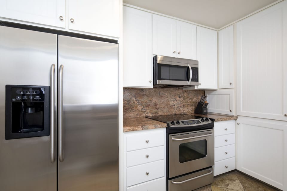 Upgraded kitchen and fully stocked with everything you need!  