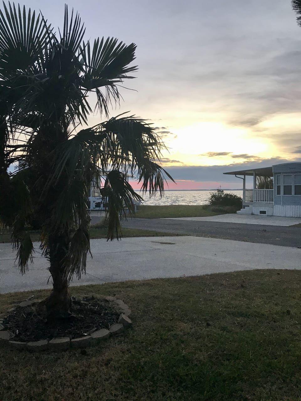 Sunset view looking towards Bay