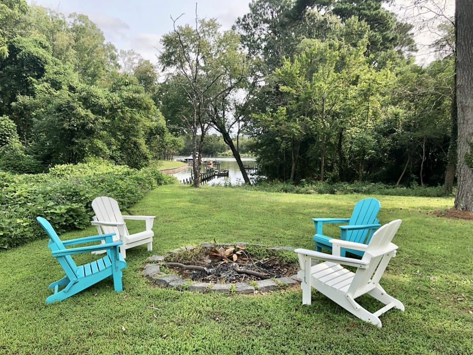 Adirondacks by the fire pit