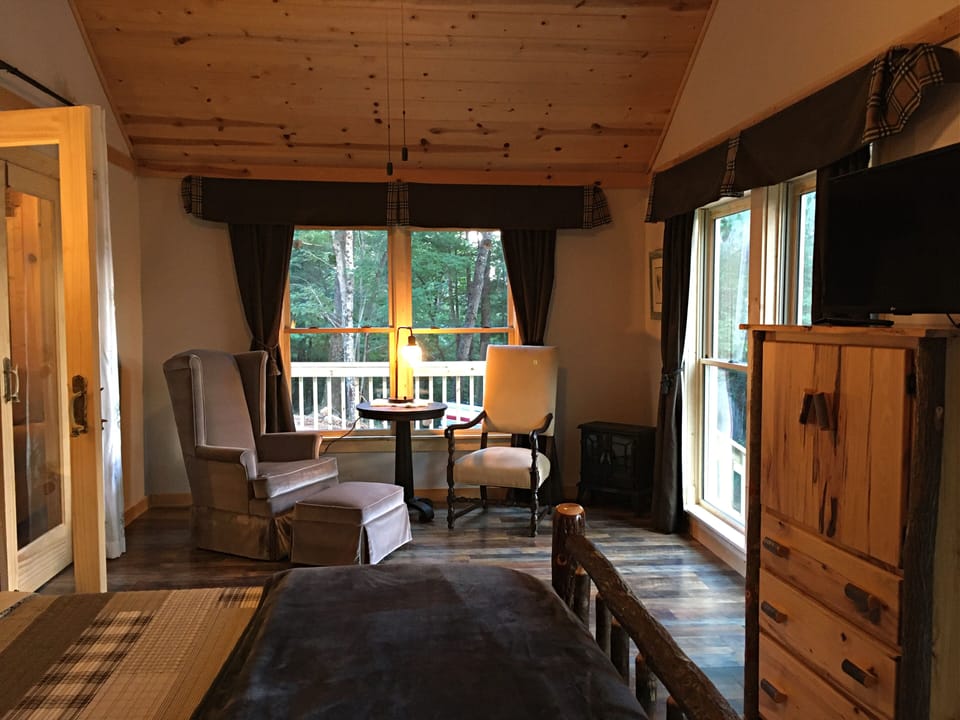 Cozy up in your master bedroom with a good book and a great view.