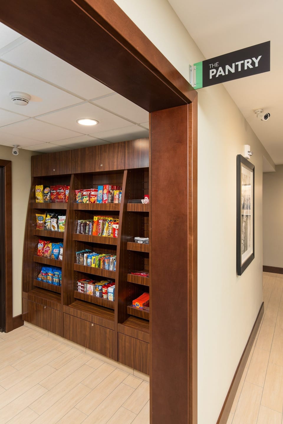 Grab some groceries at the on-site convenience store.