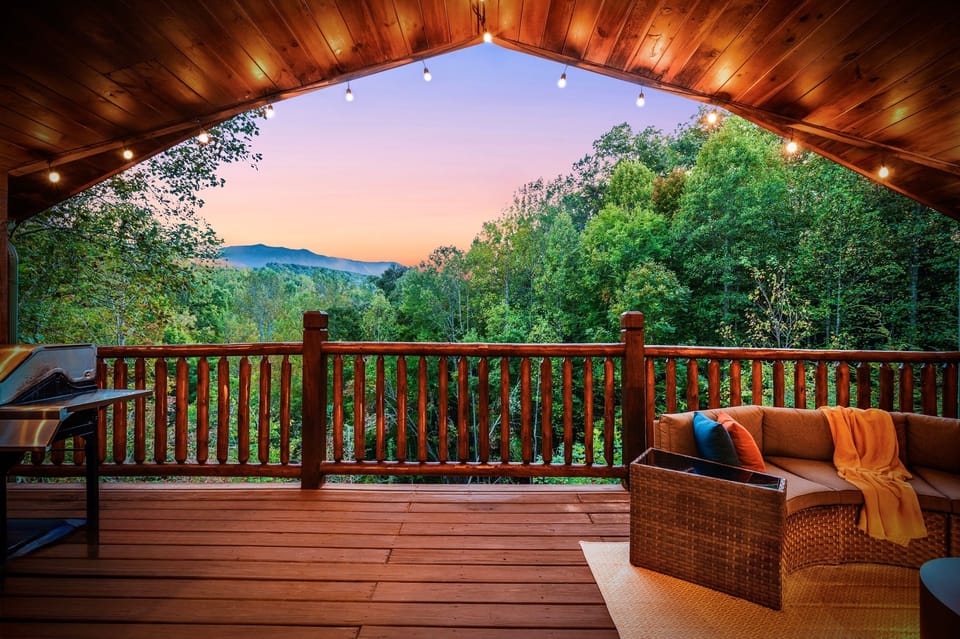 Breathe in forest mountains, breathe out stress