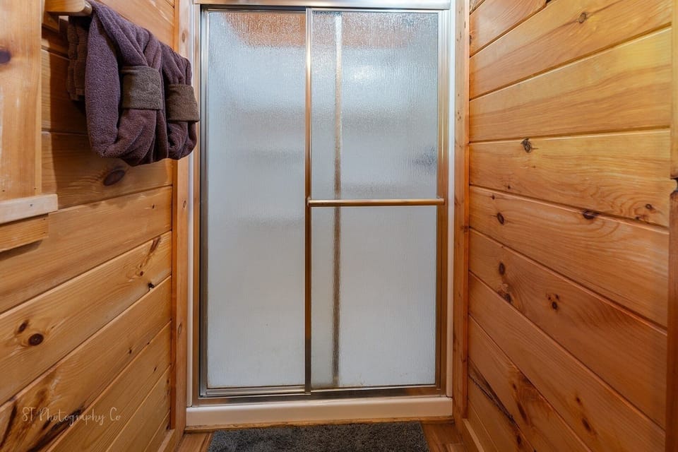 Indoors, Hardwood, Stained Wood, Door, Sliding Door