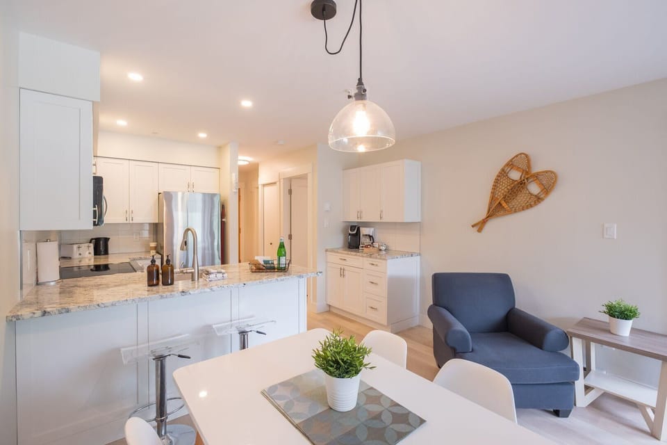 Dining and kitchen area