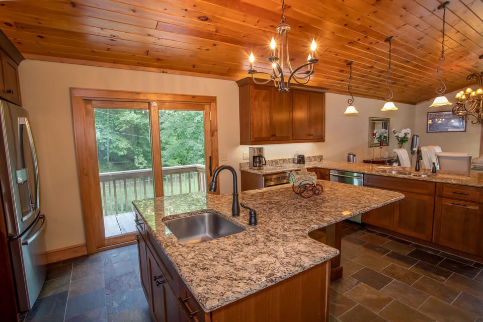Huge Kitchen with Island and Seating, Open to Dining and Great Room