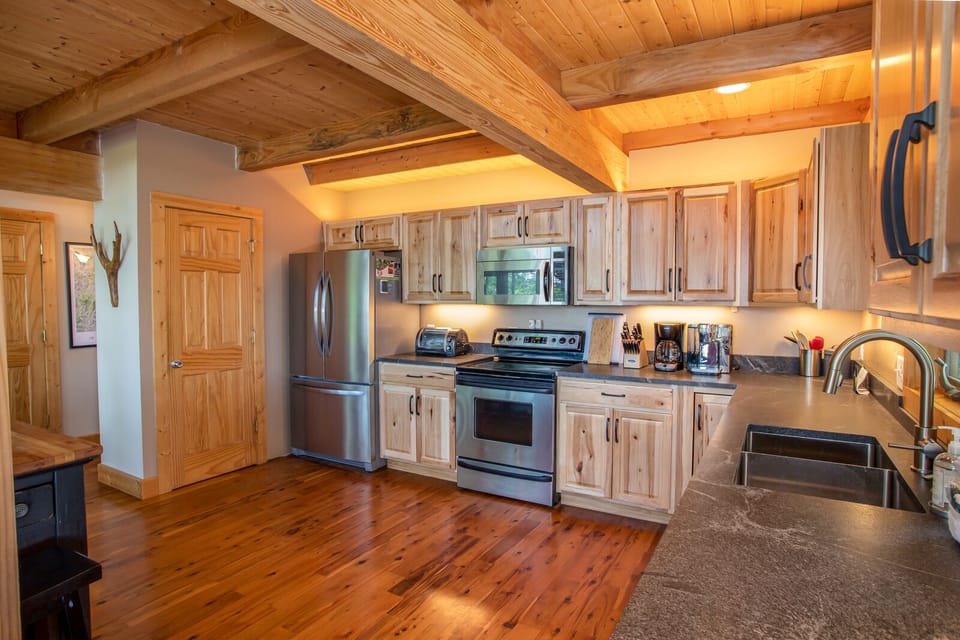 Kitchen with Stainless Appliances and Granite Counters