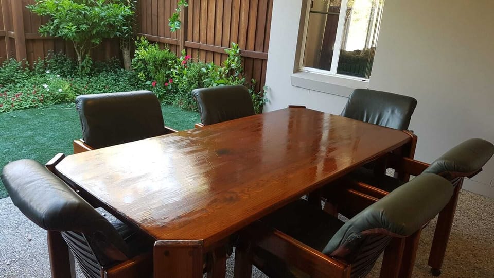 Comfortable outdoor dining and BBQ area