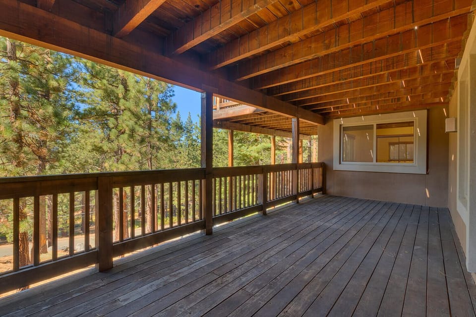 Covered Deck w/ Forest Views