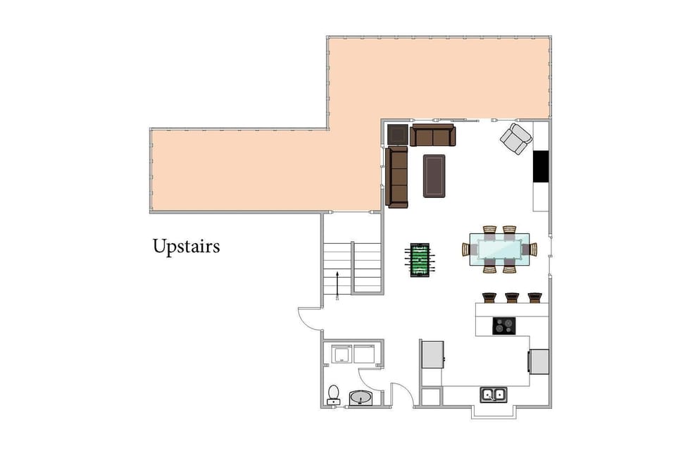 Upstairs floor plan