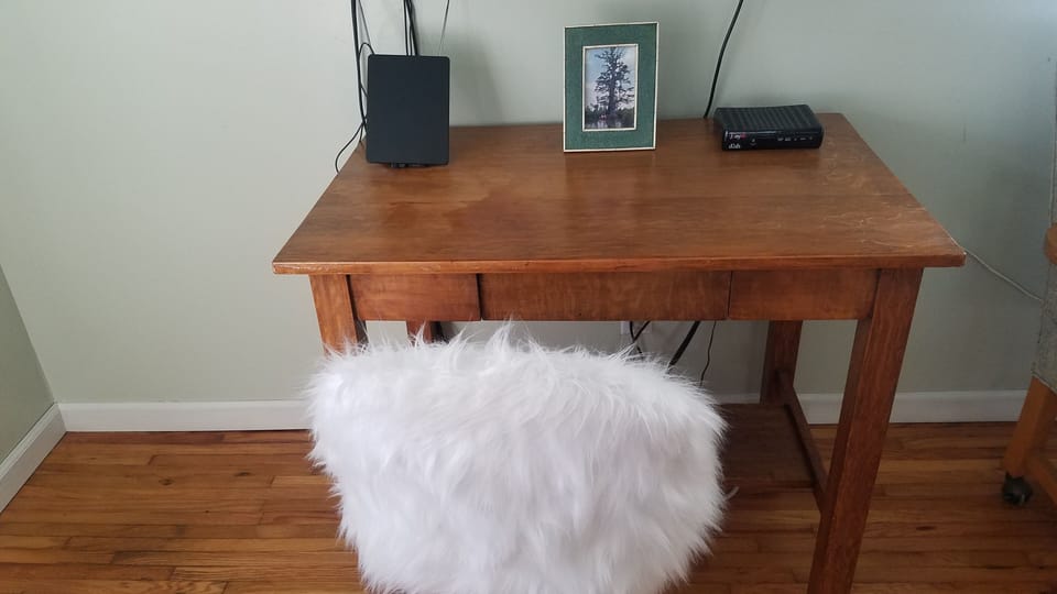 Desk for work at home office.