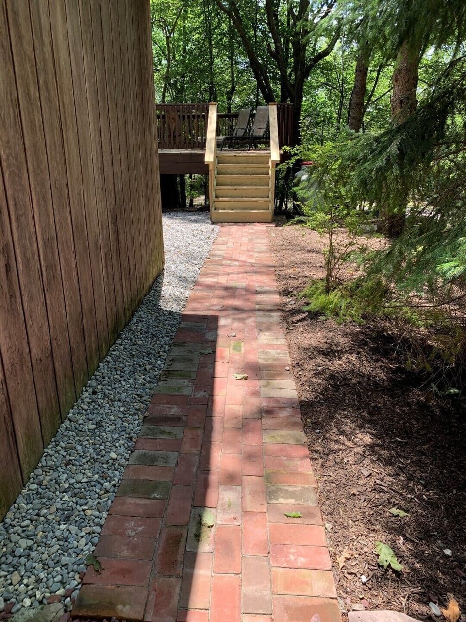 Walkway to deck
