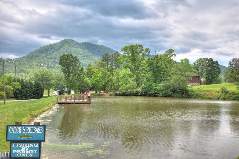 Honeysuckle Meadows membership includes access to the fishing pond all year.