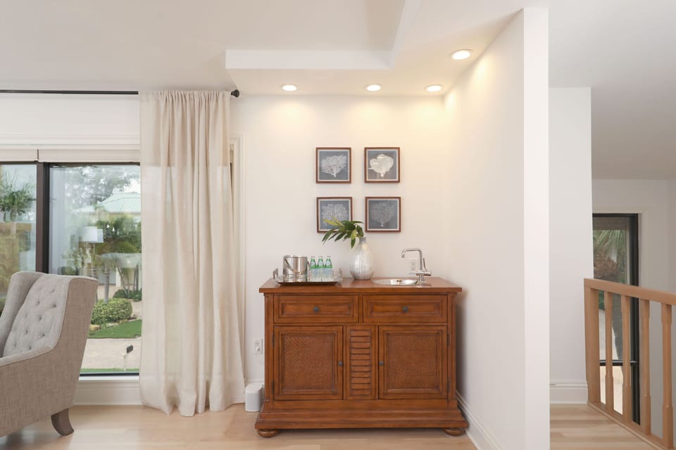 Custom Designed Wet Bar in Living Room