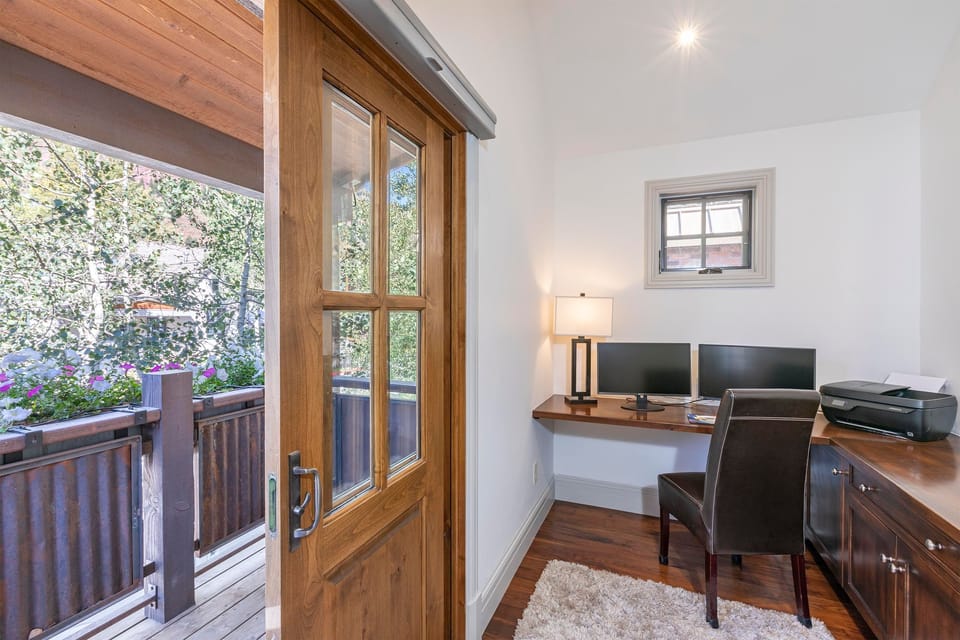 private office and balcony off master