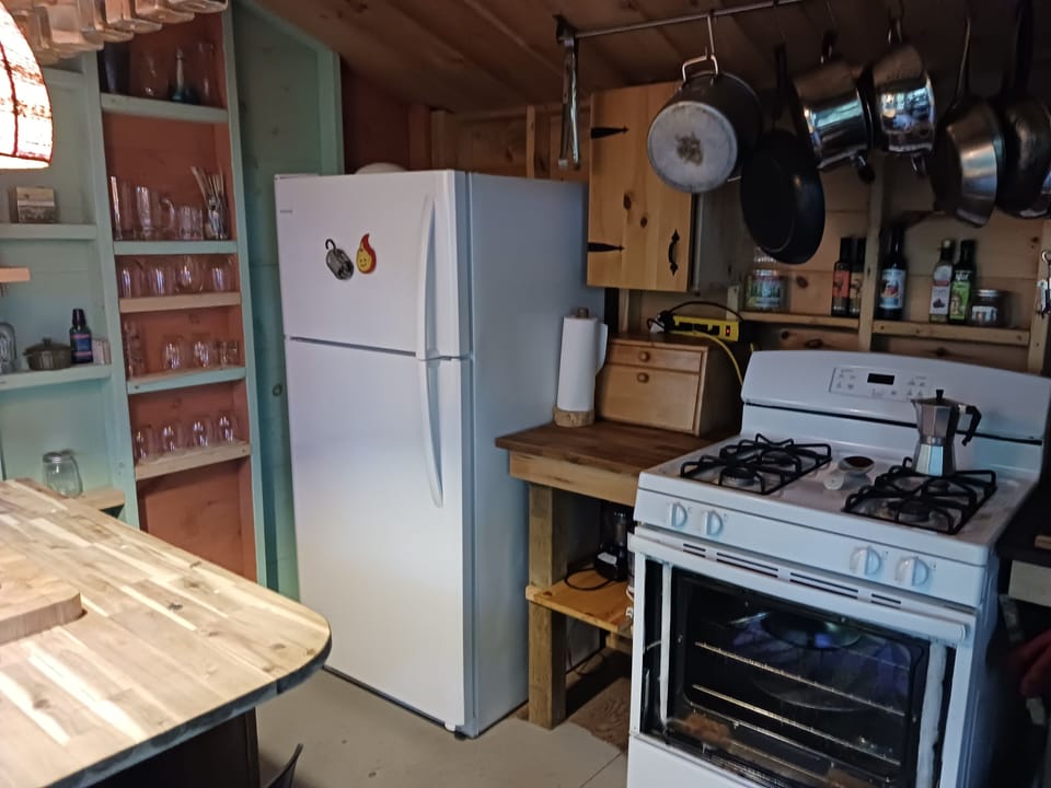 Inside Summer kitchen