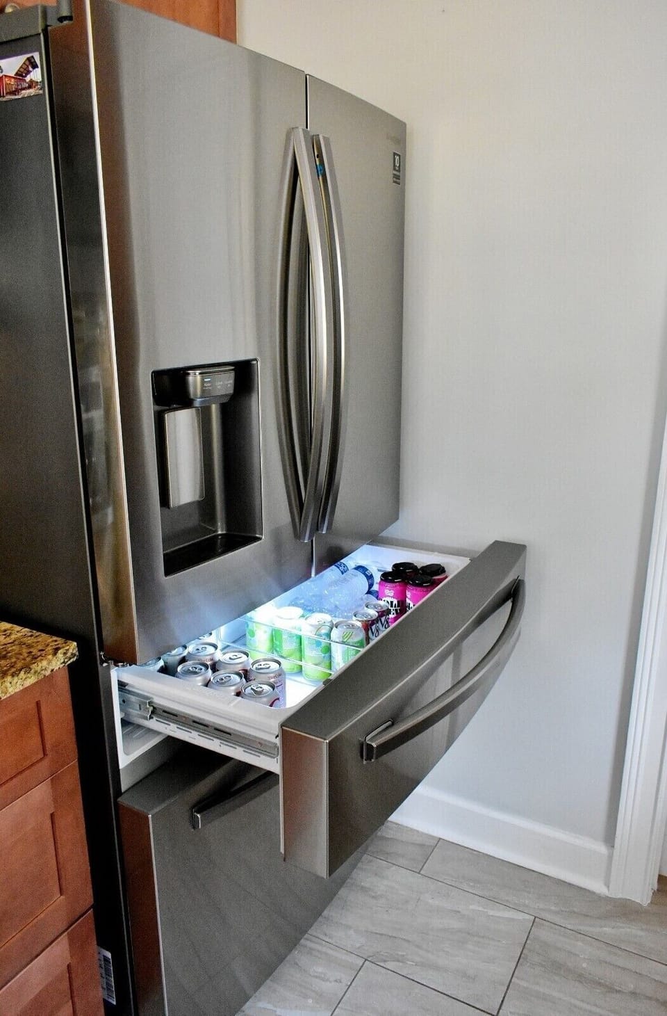 Drink drawer...a must at the beach!  (Laundry off of kitchen.)