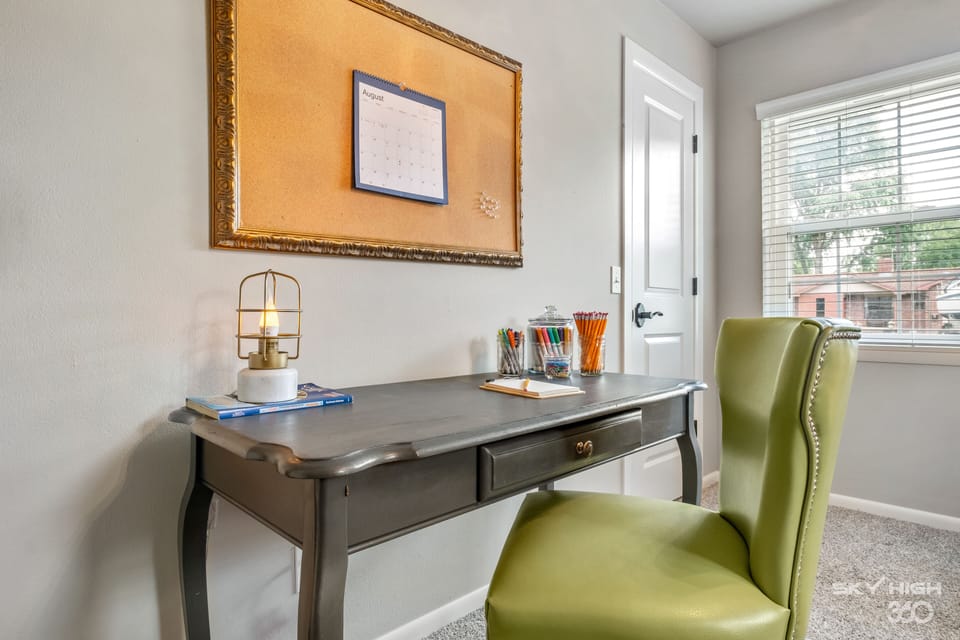 work area (in 3rd bedroom) 