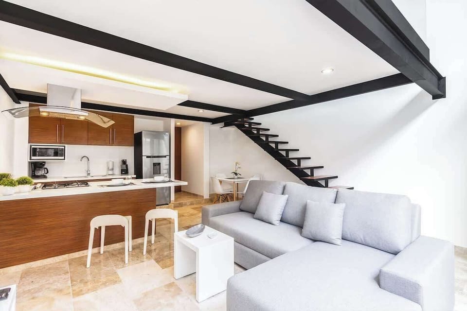 A comfy place to relax w/a comfy sofa for lounging watching TV