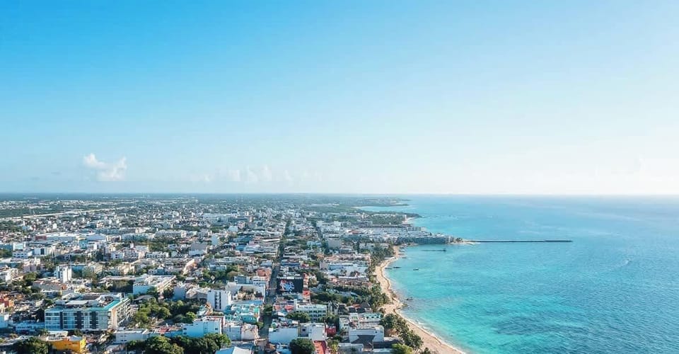 South of Constituyentes Pier - beach & town