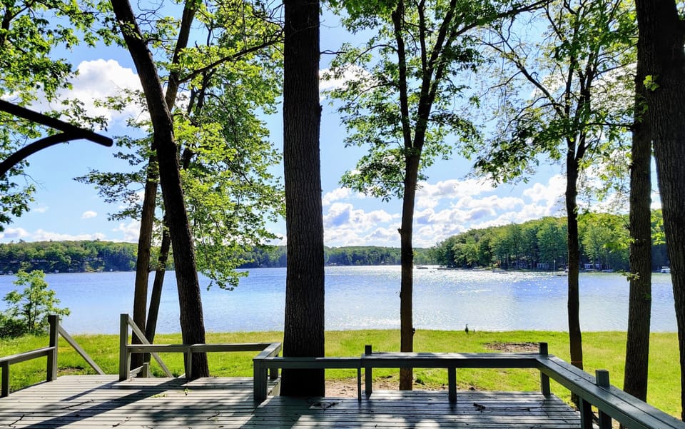Deck overlooking Bills Lake