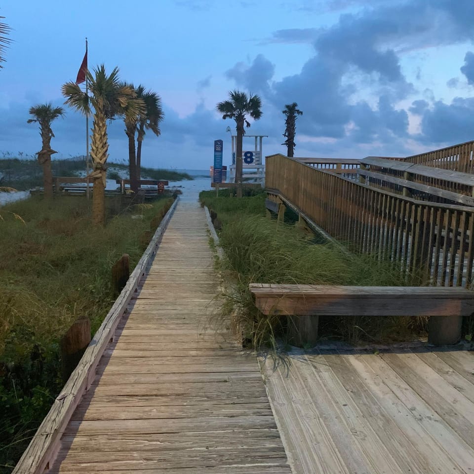 Gulf Shores West public beach (directly across from condo)