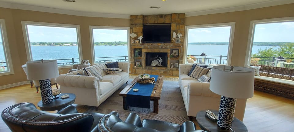 Who would watch the TV with that view? 