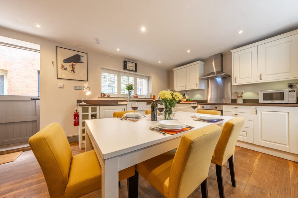 Ground floor: The kitchen provides ample space