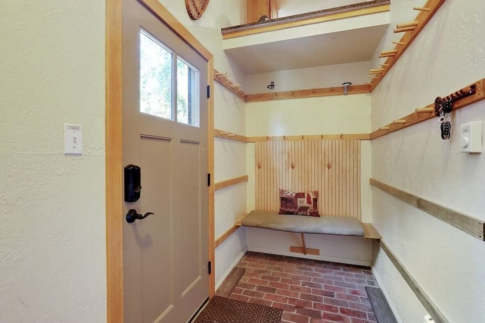 Mud room at the entrance of the condo
