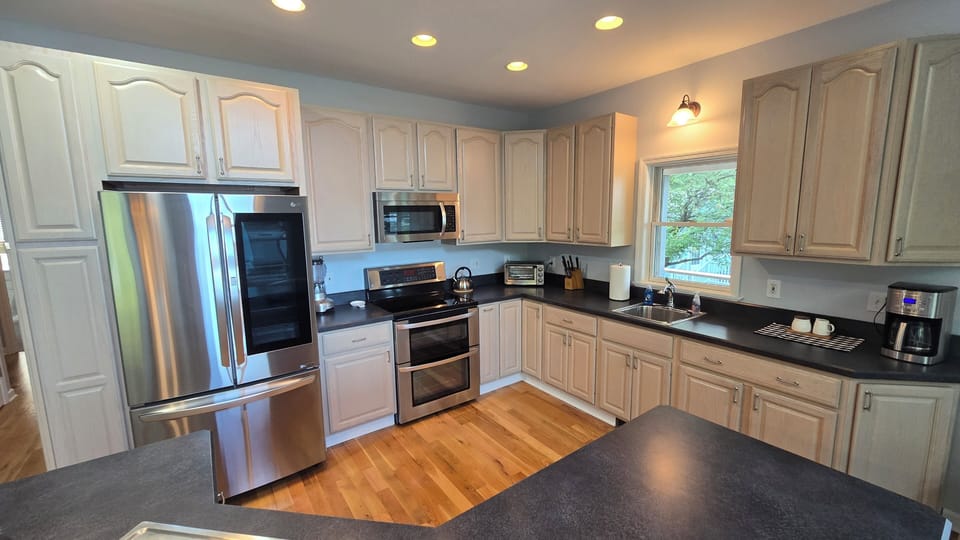 large fully equipped kitchen