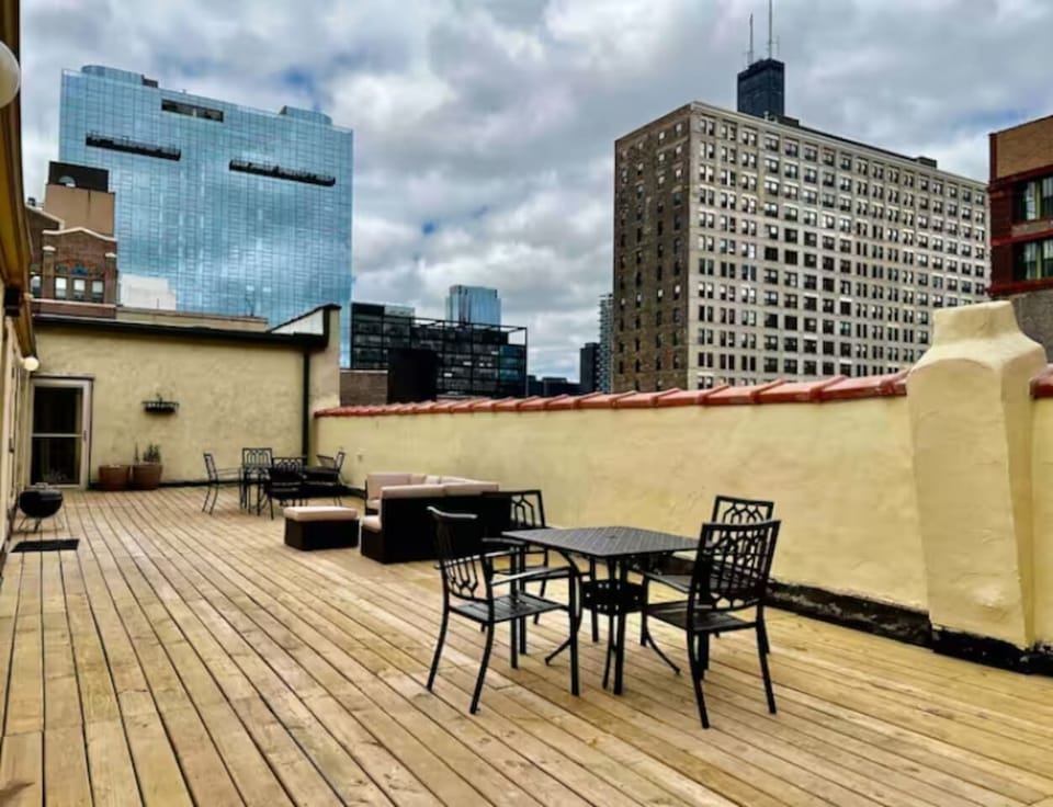 Private patio to enjoy with family and friends.