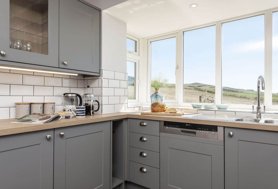Chesil Watch, Abbotsbury: A wonderful view from the kitchen window