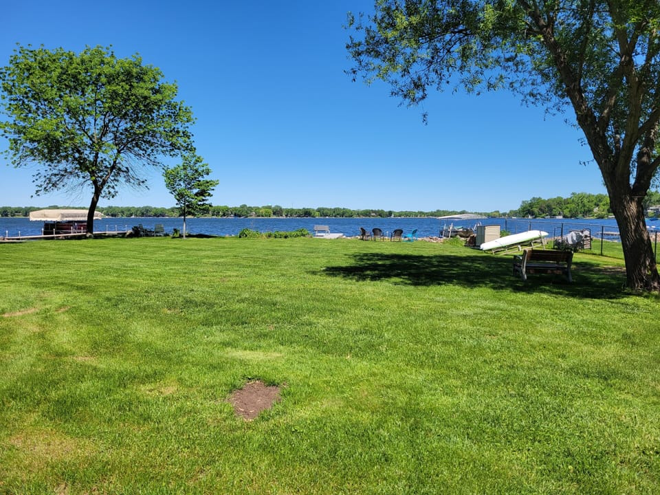 View of South Center Lake from driveway