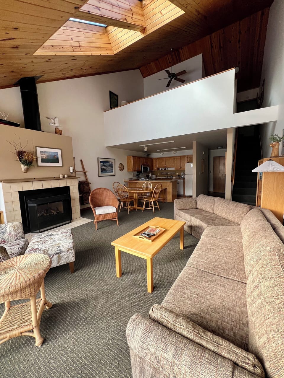 Dining and kitchen area