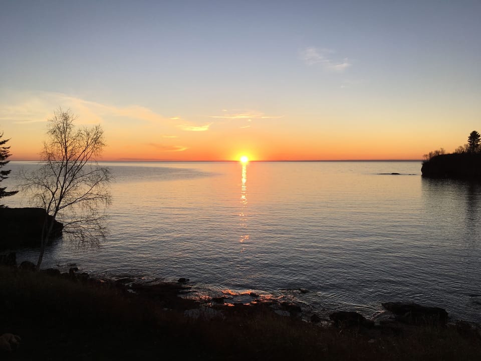 Sunrise from the deck