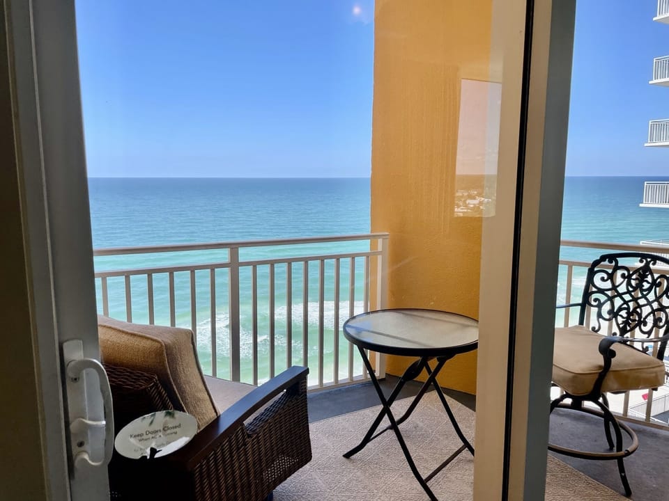 Gulf front balcony