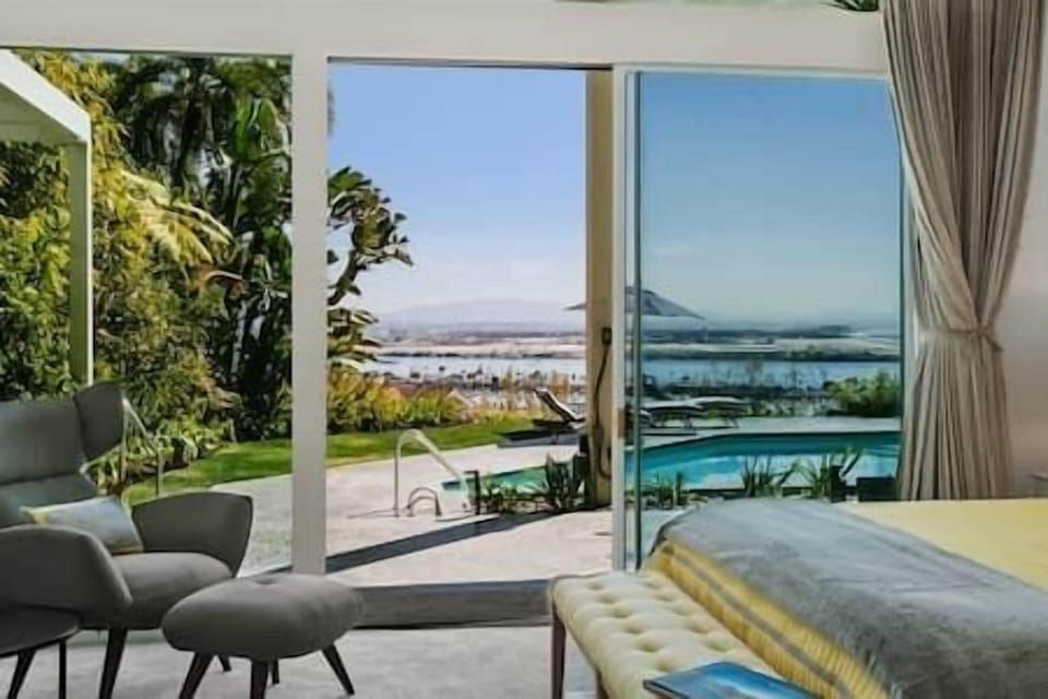 The master bedroom with endless views and beautifully appointed