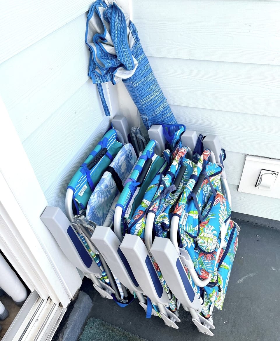 Beach chairs for guest use