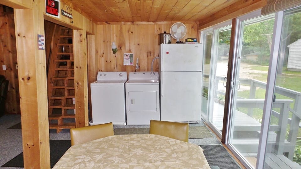 WASHER AND DRYER, EXTRA REFRIGERATOR.