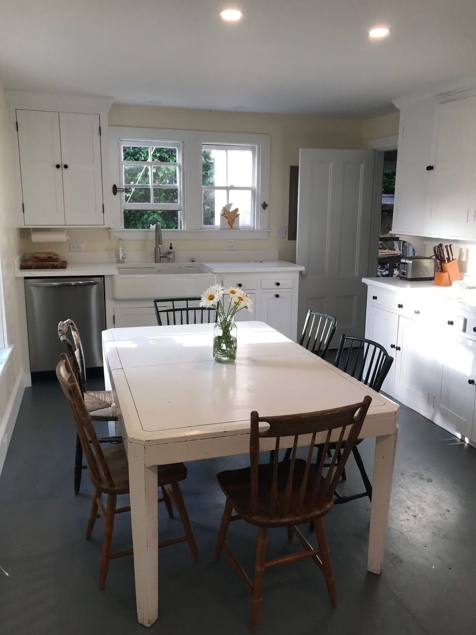 The kitchen with all new appliances