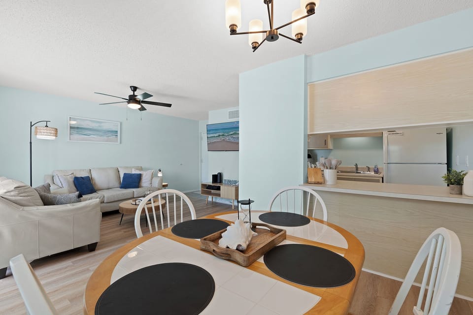 Dining and kitchen