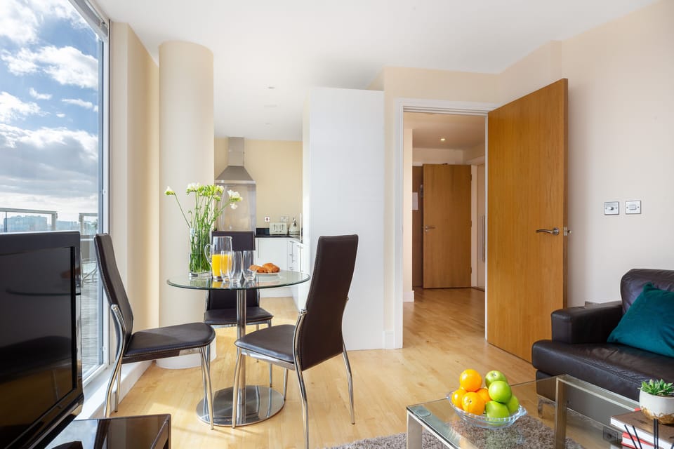 Living room & Dining area.

