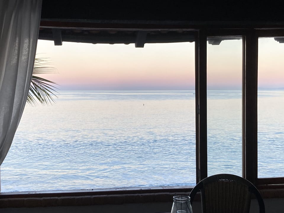 Early morning view from the bedroom