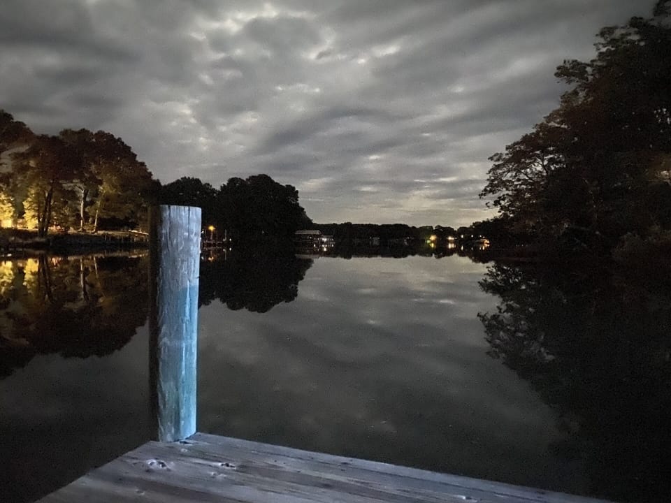 Still waters at dusk 